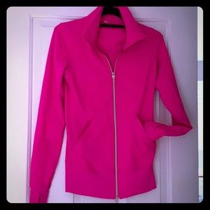 Fuchsia zip up jacket by Lululemon